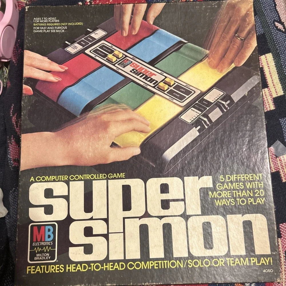💥Vtg 1979/80 Milton Bradley Super Simon Electronic Memory Game - Fully Tested
